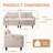 Marsean Fabric 70.86'' Reception Upholstered Arm Loveseat Linen Living Room Sofa with Storage Pockets