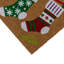 Latex Backed Eco-Friendly Christmas Coir Doormat - Stockings 40x58cm approx.