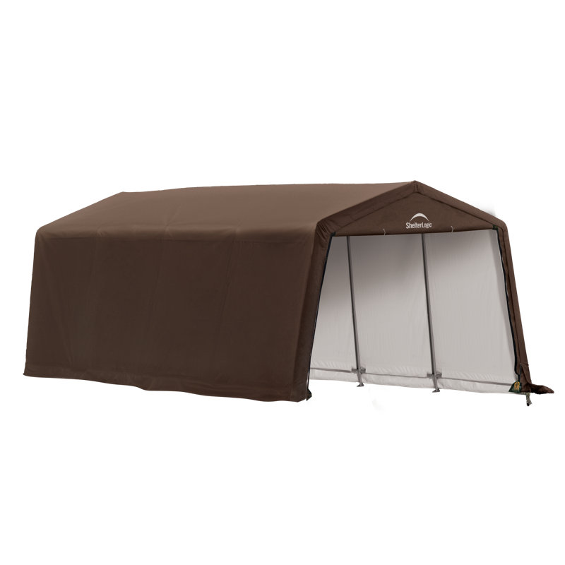 ShelterLogic 3-in-1 Run-in Shelter Brown, 117.5" W x 238" D