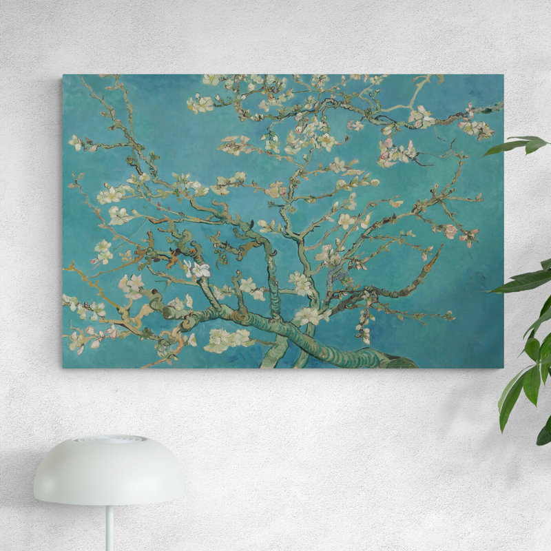 Almond Blossom by Vincent Van Gogh - Wrapped Canvas Painting, 81cm H x 117cm W x 4cm D