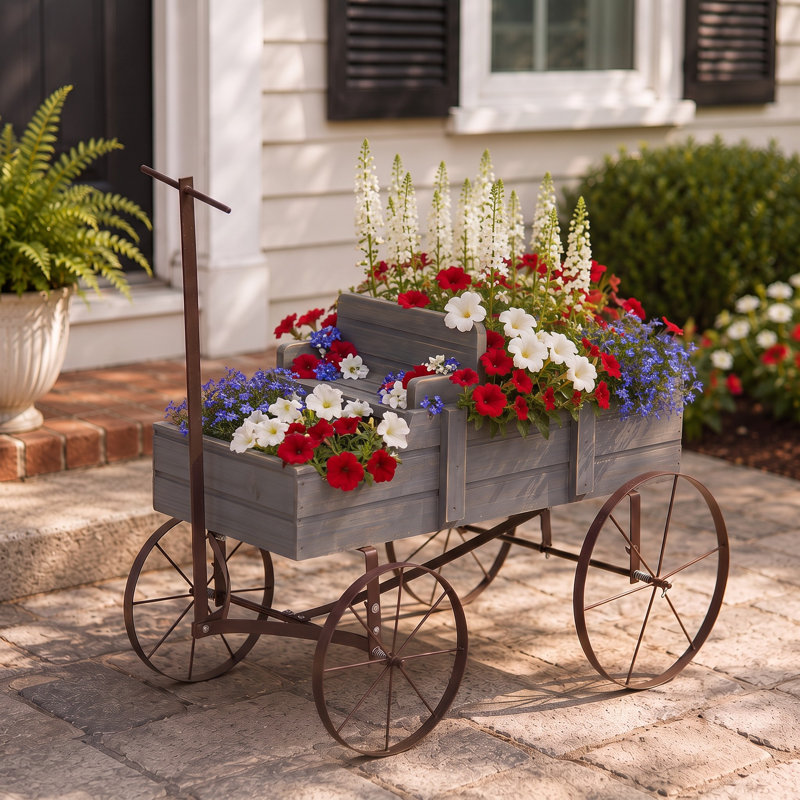 Boîte à fleurs Jacksboro, gris, H 15,25 po x l 13,5 po x P 41,5 po