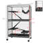 Maison pour 5 petits furets 50 po avec 4 portes, plateau coulissant, métal, abat-jour gris 50,5 po Pet Home Access