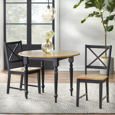 Kinslow 2 - Person Solid Wood Solid Wood Top Four Leg Dining Set