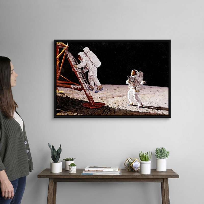 Impression sur toile, "The final impossibilité", H 26 po x l 38 po x P 1,75 po, Cadre flottant noir