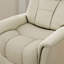 Fauteuil inclinable et oscillant Global Home avec appui-tête et repose-pieds réglables manuellement en similicuir Bentley