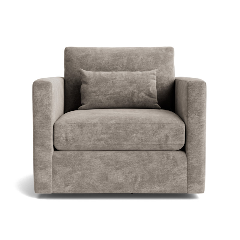 Haywood Full Swivel Chair, Vintage Chenille - Mink