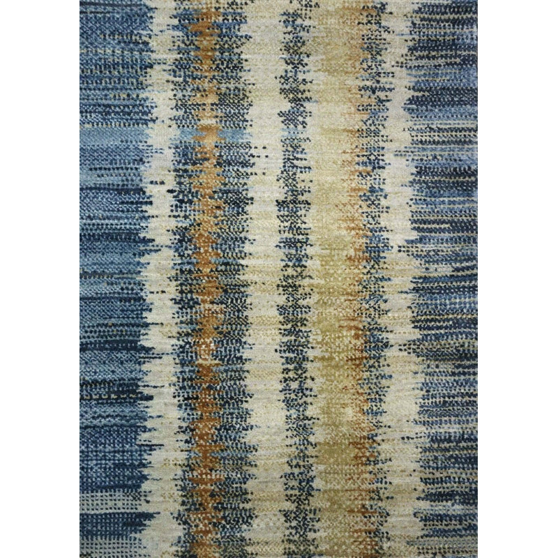 Striped Indoor Rug, Rectangle 9'1" x 11'9"