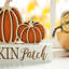 Enseigne de table citrouille 11,75 po L PUMPKIN