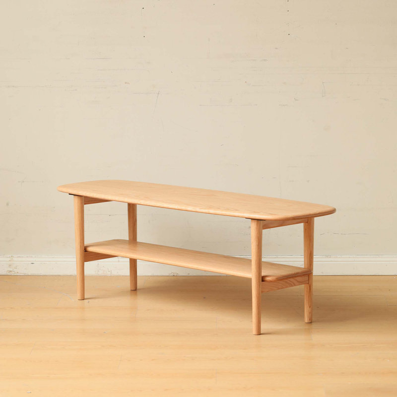 Solid Wood Top Plate Desk Coffee Table