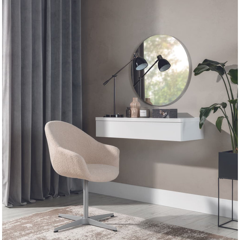 Navene Floating Desk, White
