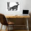 Gentle Dog Kitten Contemporary Cat Dog Wall Art Print-1495575474