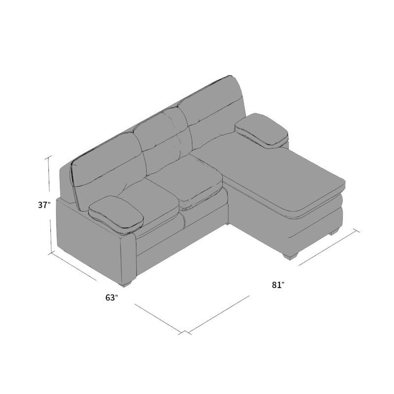 Canapé modulaire réversible, Cacao