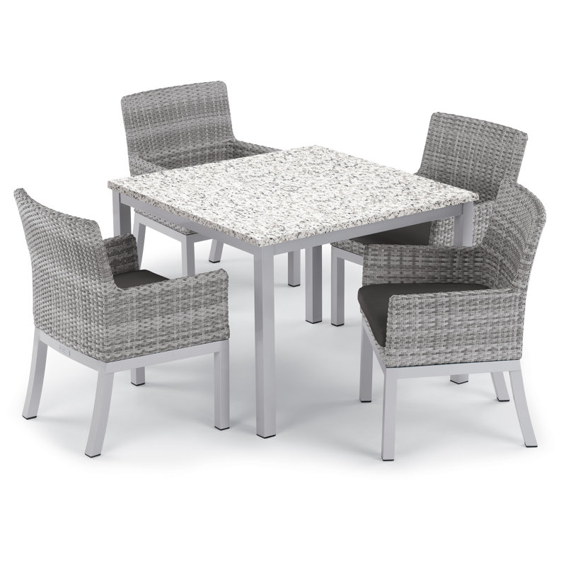 Argento Outdoor Dining Chair, Jet Black