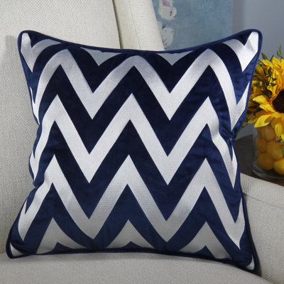 Embroidered Velvet Pillow Cover