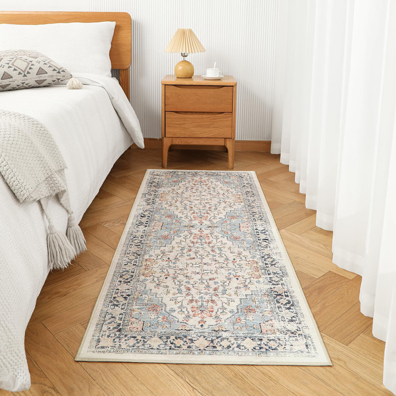  Tapis de couloir Boho Floral 2x6, Tapis de couloir 2 pi x 6 pi