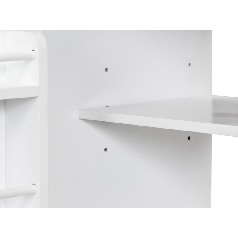 Meuble-lavabo durable sans lavabo, base seulement, avec portes et tiroir, Blanc