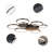 Abiona 6 - Light Matte Black LED Unique/Statement Pendant