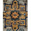 Tapis unique gris de 6 pi 2 po x 8 pi 11 po Demontra