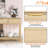 51" Rattan Console Table With 3 Drawers-1653325087