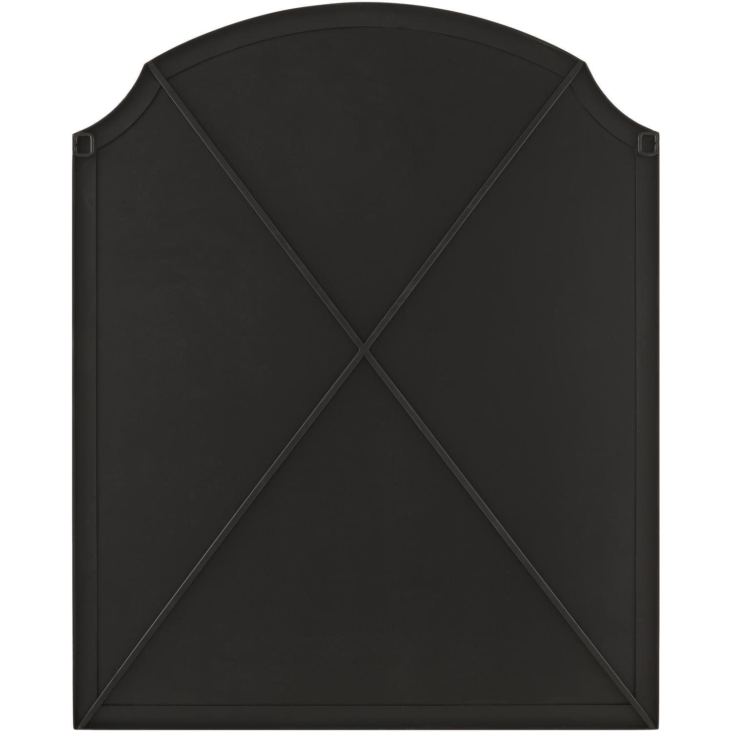52" Accent Mirror, Matte Black, 36" x 29"