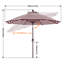Parasol de marché en oléfine 9 'avec inclinaison et manivelle-1188038509