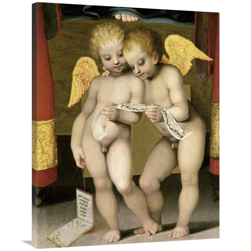 " Stories Of The Virgin Predella Detail " by Benvenuto Di Giovanni, 40" H x 31" W x 2" D