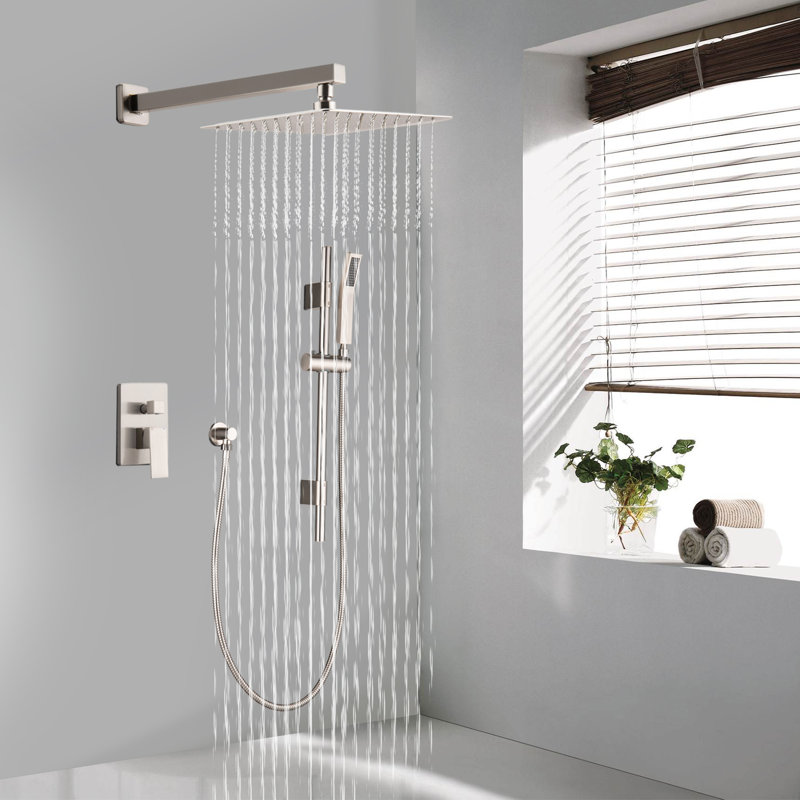 Système de douche mural 10 pouces, Nickel brossé