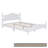 Wood Platform Bed Frame,Retro Style Platform Bed with Wooden Slat Support-1234318363-1234318437