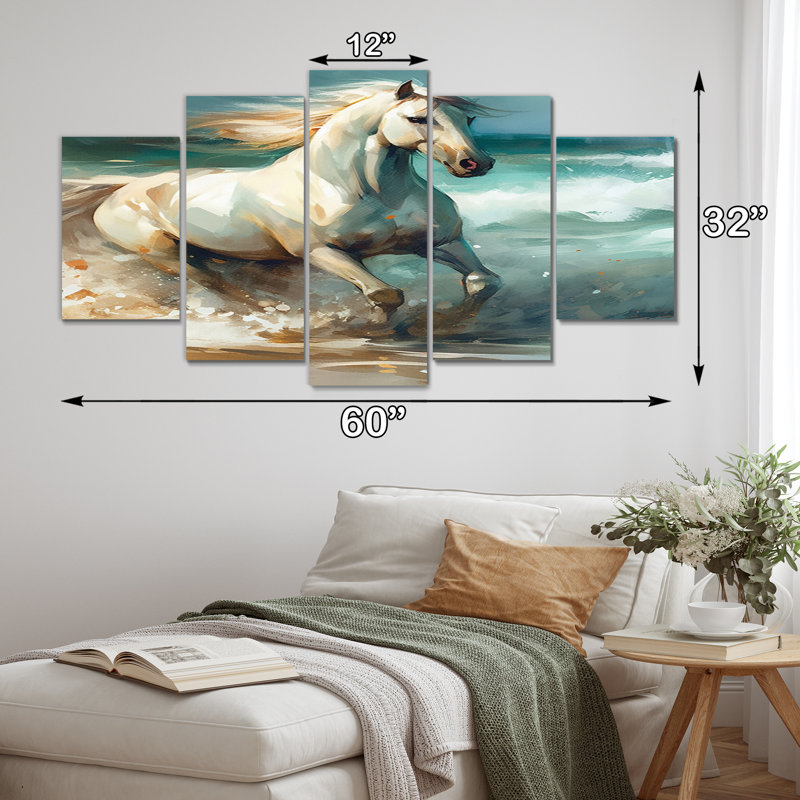 Ogema - animaux, reproduction sur toile - 5 panneaux