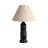 Latitude Run® Ceramic Open Cut-Out Table Lamp, 28", Black/Tan Shade