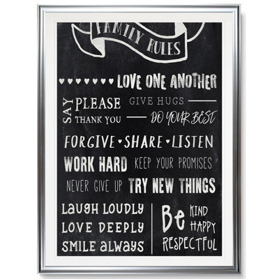 " Chalkboard Rules I "