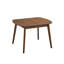  Table de salle à manger extensible en bois massif de couleur noyer