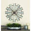 Décoration murale argentée en métal avec cadre rouille patiné-955906422