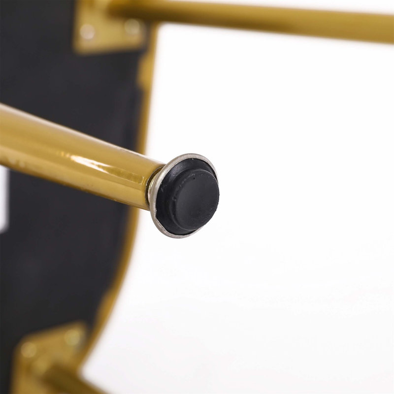 Fauteuil de maquillage en velours avec accoudoirs à dossier