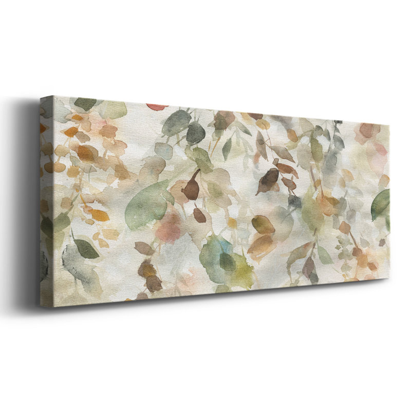 Chute d'automne sur toile, H 24 po x l 60 po x P 1,5 po