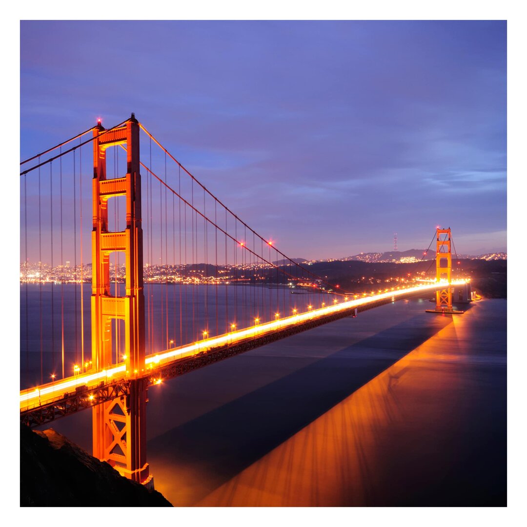 Matt Fototapete Golden Gate Bridge bei Nacht 1,92 m x 192 cm