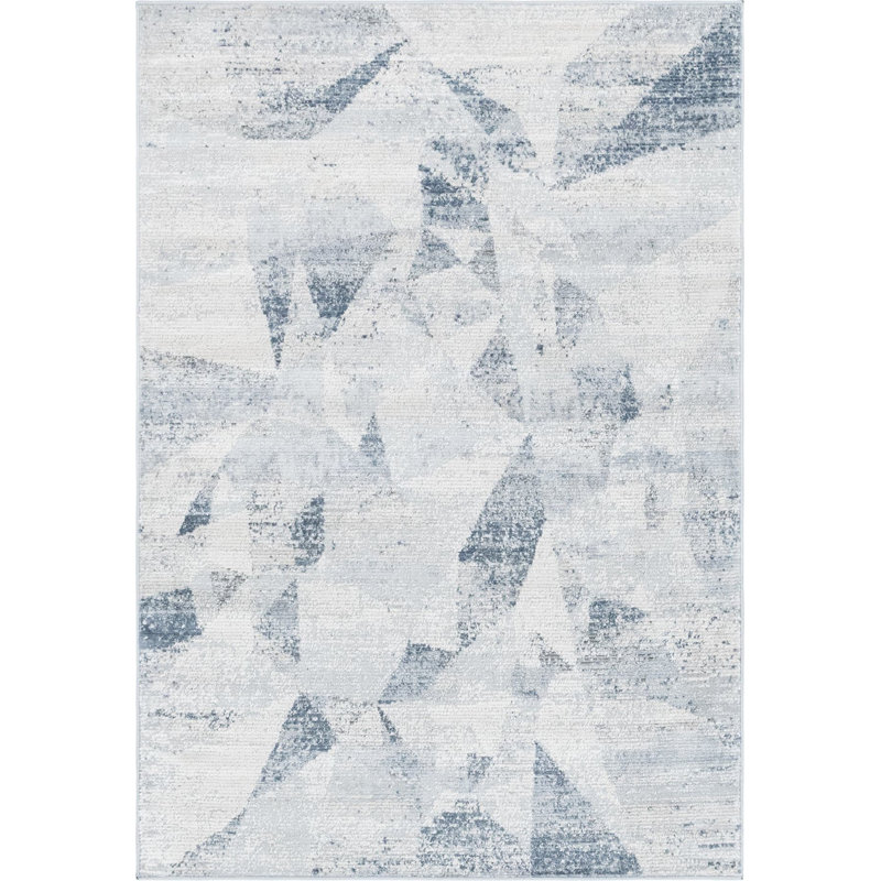 Geometric Indoor Rug, Rectangle 4'1" x 6'1"