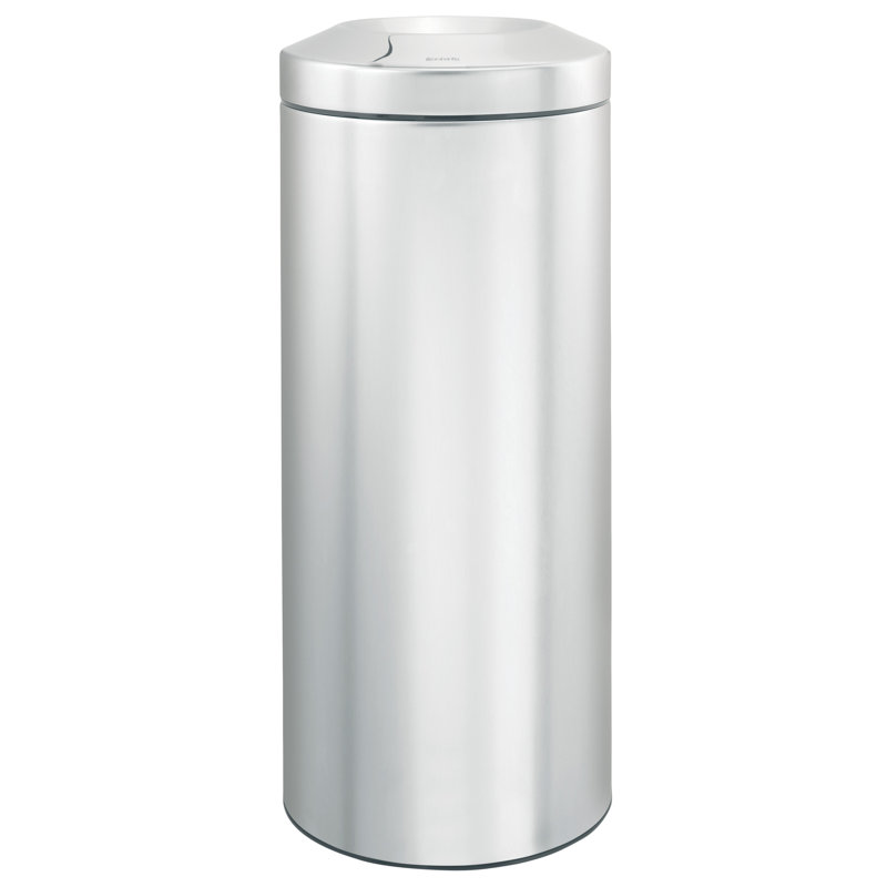 Brabantia Flame Guard Waste Paper Bin, 30L, Matt Stainless Steel