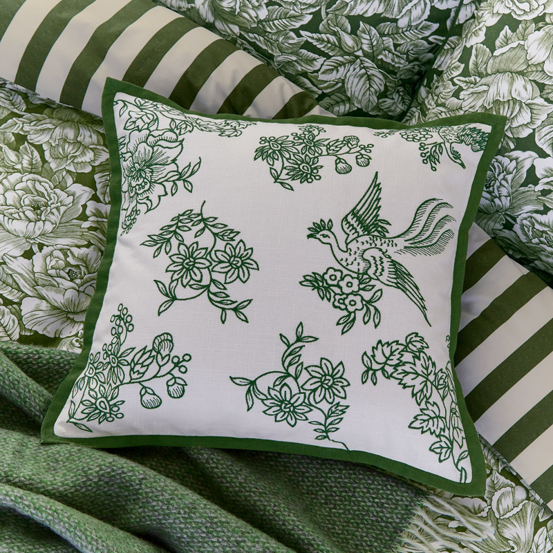 Hibiscus Floral Square Cushion