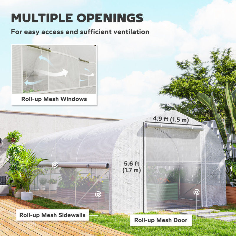 Serre 19,5 'x 10' Greenhouse