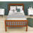Twin Size Platform Bed with Headboard-455433950