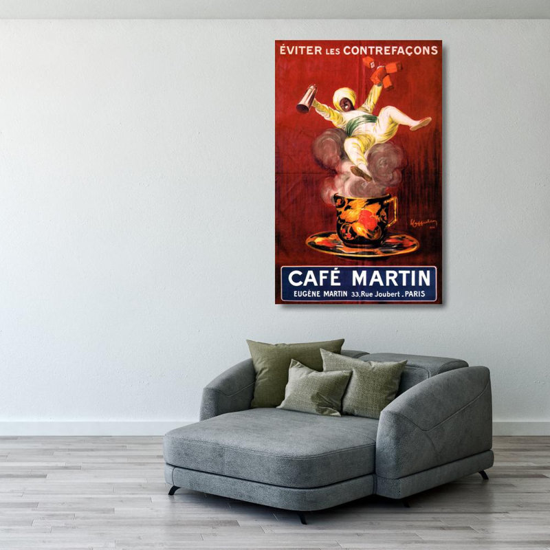 Café Martin, 1921, H 40 po x l 25 po