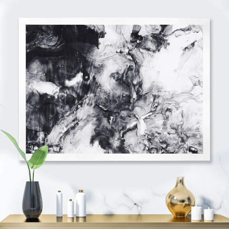 «Blue Blue and White», impression sur toile, H 30 po x l 40 po, Toile blanche avec cadre d'angle fermé
