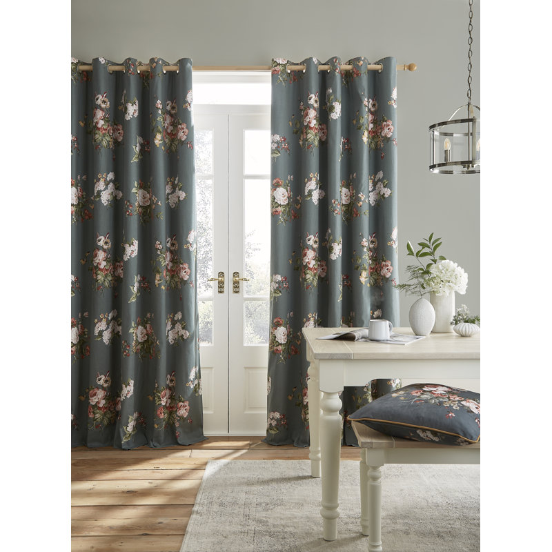 Rosemore Cotton Blackout Curtain Pair, 223 W x 183 D cm