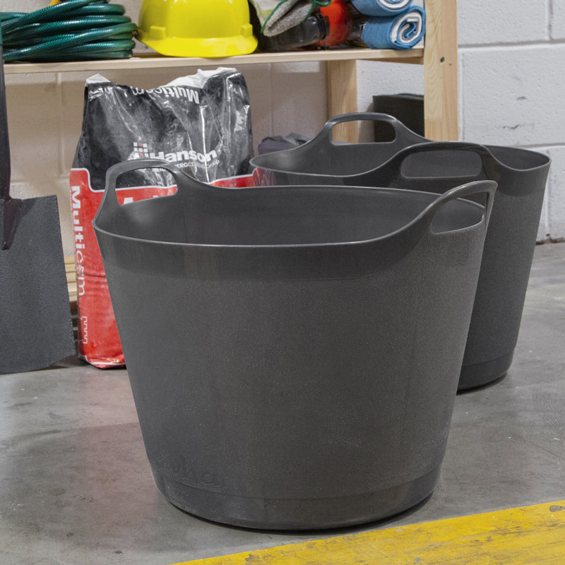 Wham Flexi-Store 38L Square Tub Graduated Cool Grey