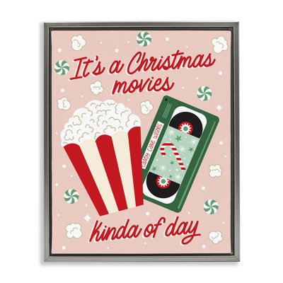 Art mural sur toile flottant, "Christmas films Kind of Day", conception par Ilis Avilés