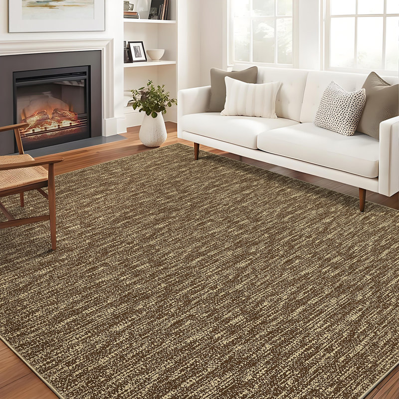 Solid Machine Washable Rug with Rubber Backing for Living Room Modern Non-Slip Dining Room Rug for Bedroom Floor Carpet for Office Nursery Playroom
