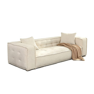 Coussin en velours blanc