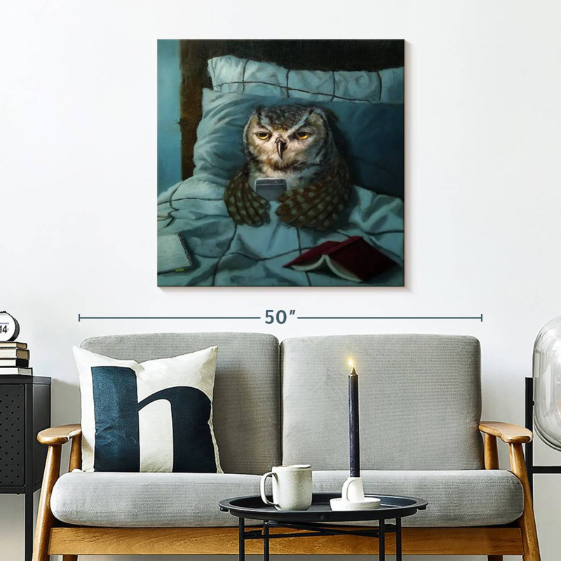Chouette de nuit Ketti, H 30 po x l 30 po