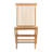 Jarayah Natural Finish Indoor-Outdoor Slatted Teak Folding Chair